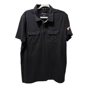 GUESS Men's Black Polo Shirt Large 20.00 OBO